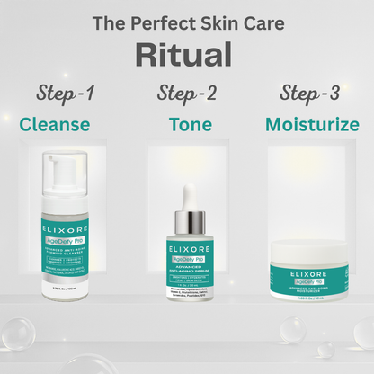 Elixore Anti-Aging Pro Complete Routine (Cleanser + Serum + Cream)